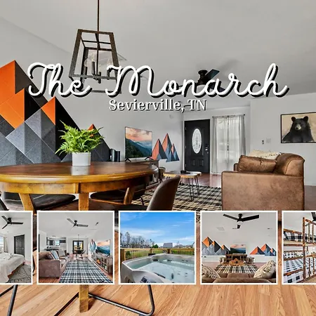 The Monarch - Hot Tub, Arcade, Dog-Friendly & Near Dollywood Villa
